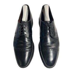 Allen Edmonds Clifton Men’s Derby Shoes Size 8 D Lace-up Black Dress Toe Cap